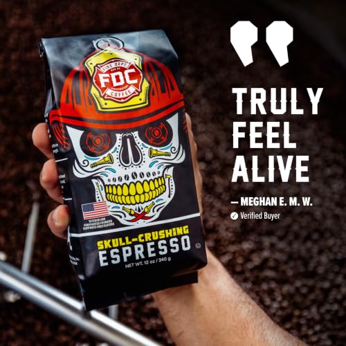 Skull Crushing Espresso Ground Coffee (12 Ounce)