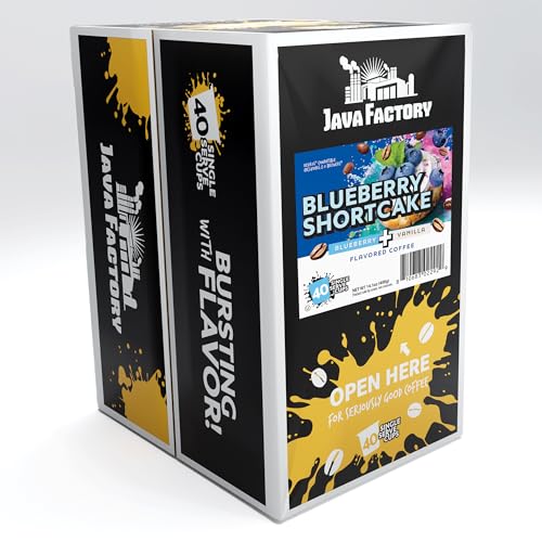 Coffee Pods Blueberry Flavored Coffee for Keurig K (40 Count)