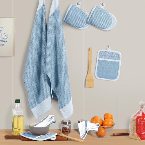 Silicone Oven Mitts Set (8 Count)