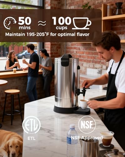 100 Cup Commercial Coffee Urn (100 Count)