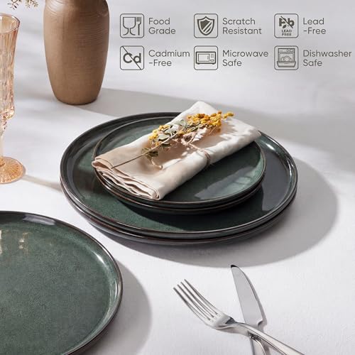 Ceramic 7.9 Inch Porcelain Dessert Plates Set of 6