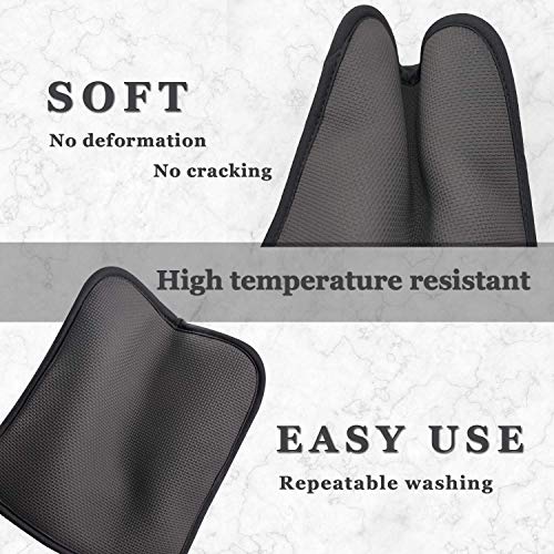 2Pcs Cotton and Neoprene Oven Pads Pot Holders with Pocket 8"x8.5" Dual (2 Count)