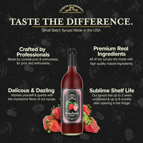 Strawberry Syrup for Cocktails (25.4 Fl Oz)
