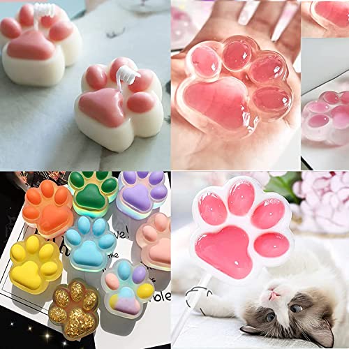 2 in 1 Puppy Dog Paw and Bone Silicone Molds (6 Count)