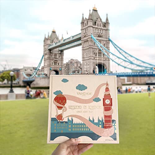 Weekend in London Tea Gift Set Travel Edition Gift Box (9 Count)