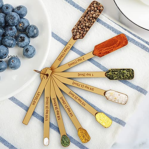 Copper Plated Measuring Cups & Spoons Set of 21