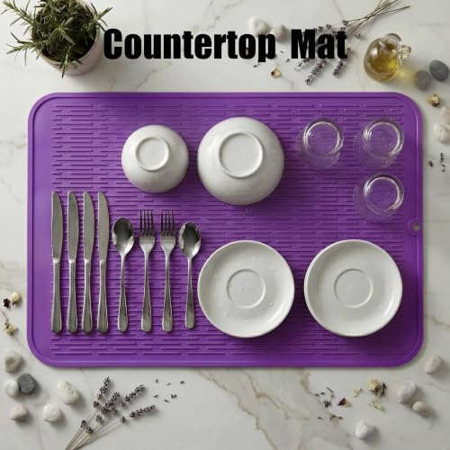 Silicone Dish Drying Mat for Multiple Usage