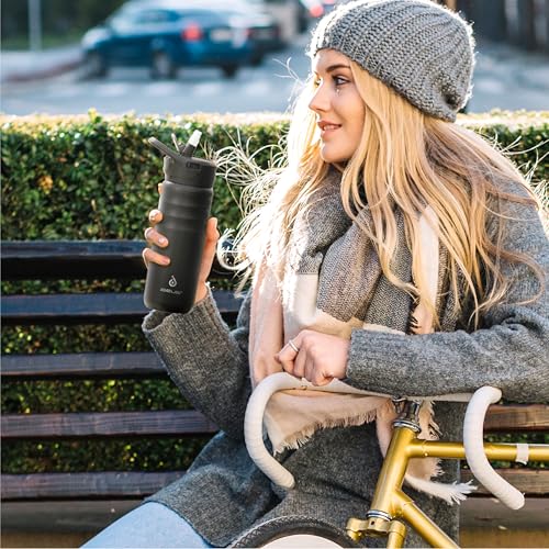 24oz Stainless Steel Insulated Bottle with 2 Leak