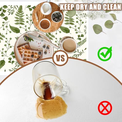 Green Leaf Coffee Mat Herb Dish Drying Mat for Kitchen Counter Hide Stain Rubber Backed Absorbent Coffee Bar Accessories Fit Under Espresso Machine
