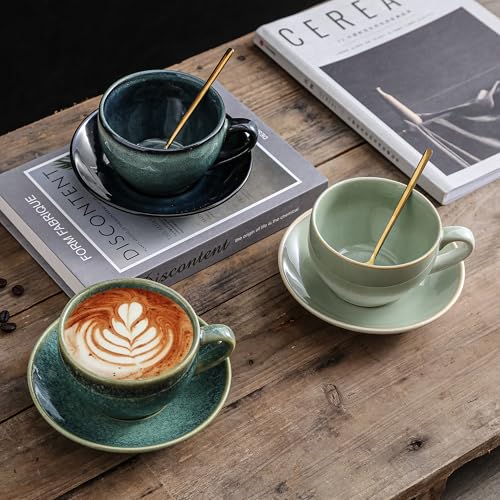 Porcelain Coffee Cup with Saucer Spoon