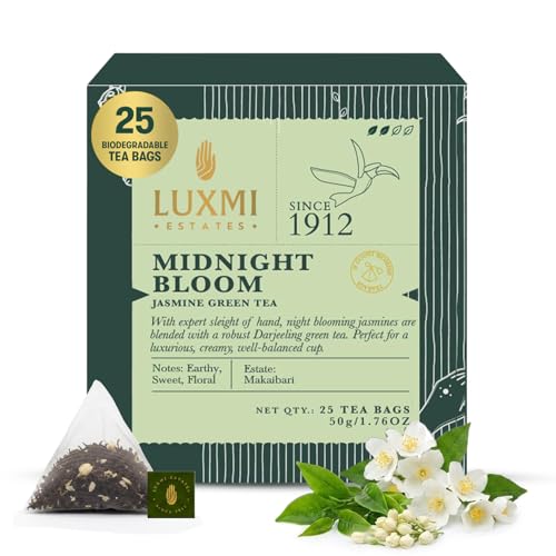 Estates Midnight Bloom Jasmine Darjeeling Green Tea (50 Count)
