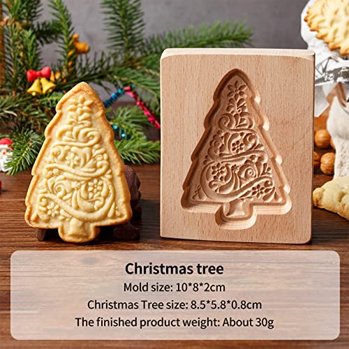 Wooden Cookie Biscuit Mold