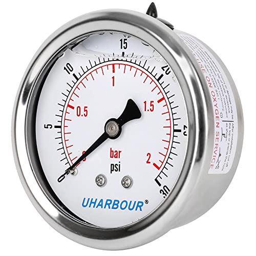 Glycerin Pressure Gauge 30psi