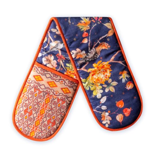 Double Oven Mitts 100% Cotton Double Oven Glove