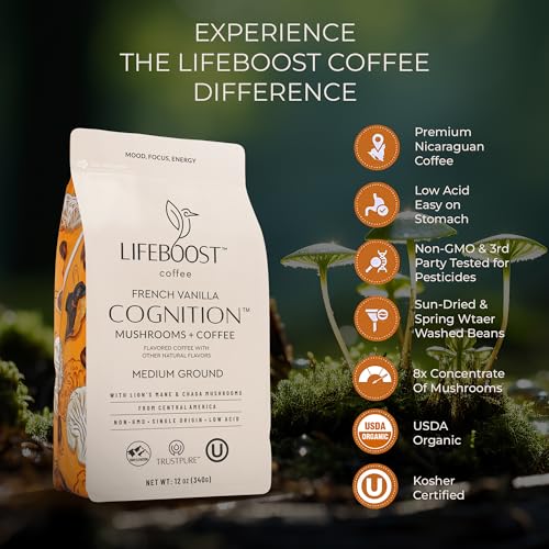 French Vanilla Cognition Mushroom Coffee (12 Ounce)