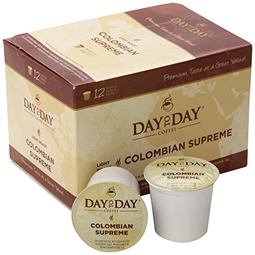 Day To Day Colombian Supreme Light Roast Single Serve Coffee Pods (72 Count)