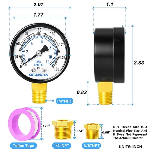 0 160Psi 2" DIAL FACE 1