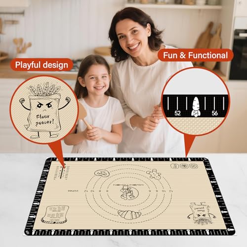 Silicone Baking Mat with Recipes