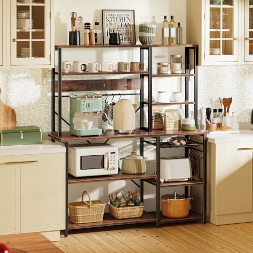 Large Bakers Rack with Power Outlets