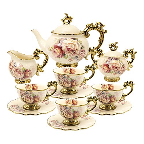 15 Pieces British Porcelain Tea Set