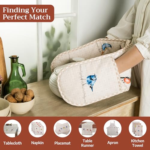 Double Oven Mitts 100% Cotton Double Oven Glove