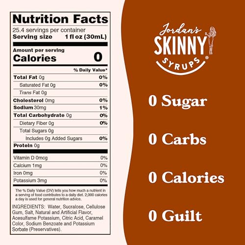 Jordan's Skinny Syrups Irish Cream (152.4 Fl Oz)