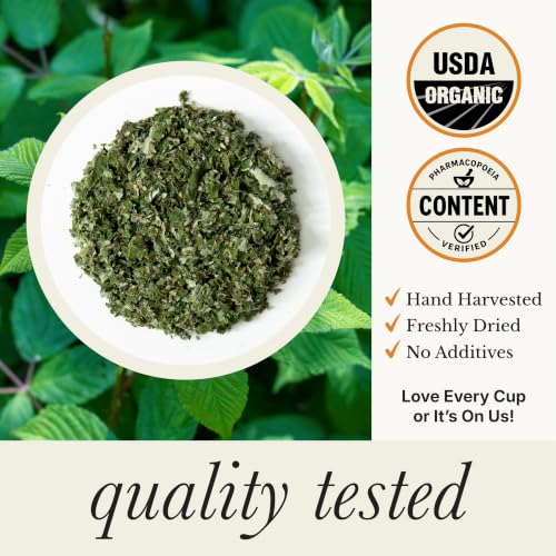 Organic Red Raspberry Leaf Tea Pregnancy and Menstrual Support (7.05 Ounce)