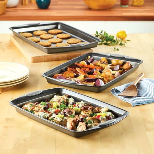 Bakeware Nonstick Cookie Pan Set (3 Count)