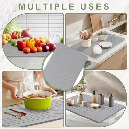 Large Stone Drying Mat for Kitchen Counter