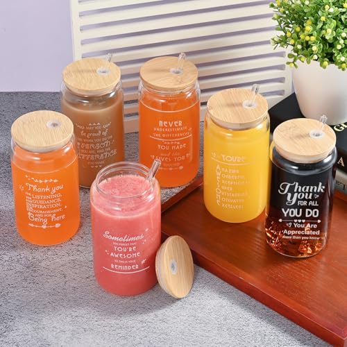 12 Pack Employee Appreciation Gifts Glass Cups (12 Count)