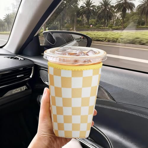Reusable Insulated Neoprene Iced Coffee Cup Sleeve