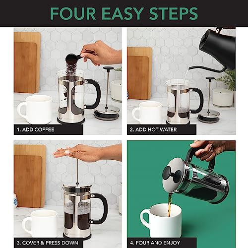 French Press Coffee Maker (8 Count)