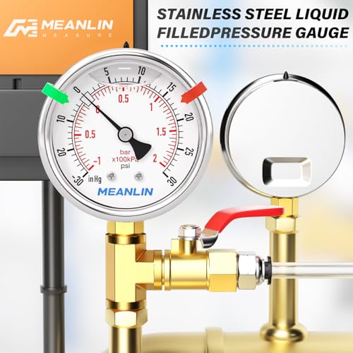 30inHG~30Psi Vacuum Pressure Gauge 1