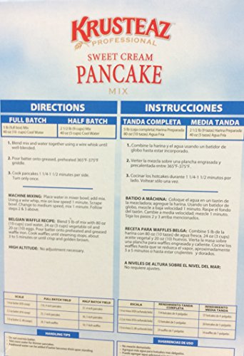 SWEET CREAM PANCAKE Mix 5lbs. (160 Ounce)