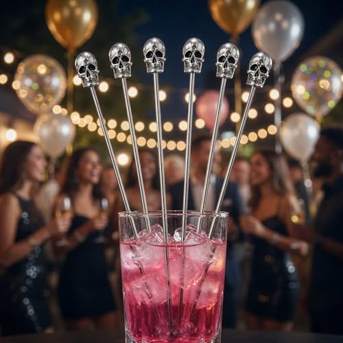 6 Pcs 7.5'' Metal Stir Sticks