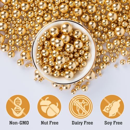 Gold Sprinkles 130g (4.58 Ounce)