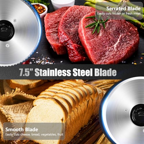 Meat Slicer Two 7.5” Stainless Steel Blades