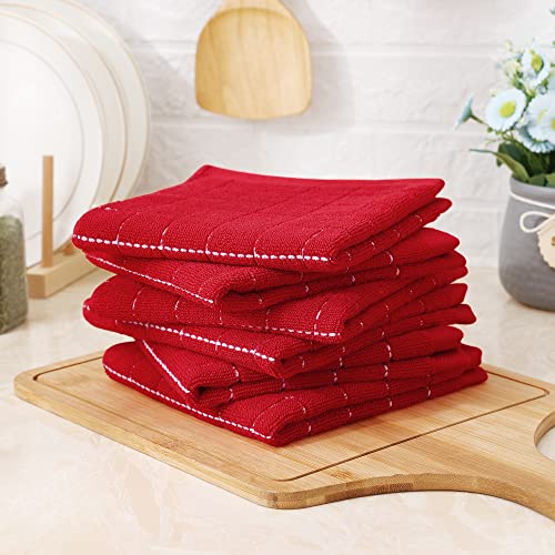 100% Cotton Terry Kitchen Dish Cloths (6 Count)