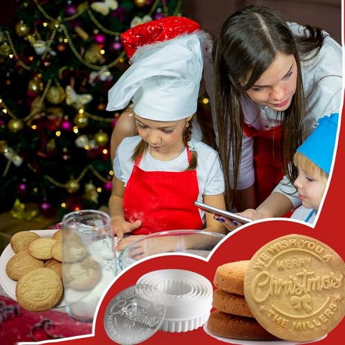 Personalized Christmas Cookie Stamps Customizable Name Cookie Stamps With Handle Cutter For Cookie Baking Decorating Cakes And Handmade Christmas Gifts Perfect