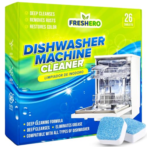 Dishwasher Cleaner Tablets for Descaling (26 Count)