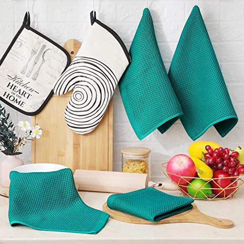 100% Cotton Waffle Weave Kitchen Dish Cloths 12 (12 Count)