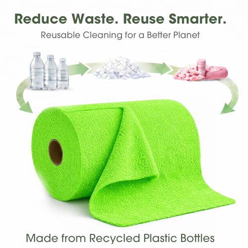 Microfiber Cleaning Cloth Roll (100 Count)