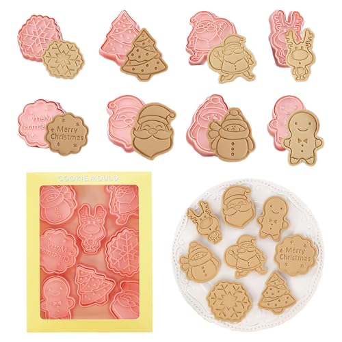 8Pcs Christmas Cookie Cutters (8 Count)