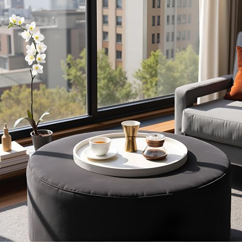 20 Inch Round Ottoman Tray