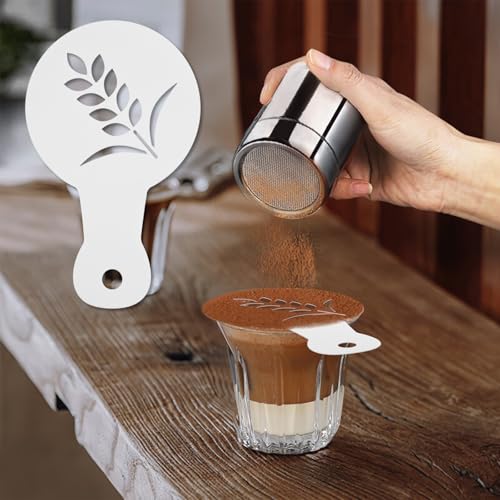 25Pcs Plastic Coffee Stencils