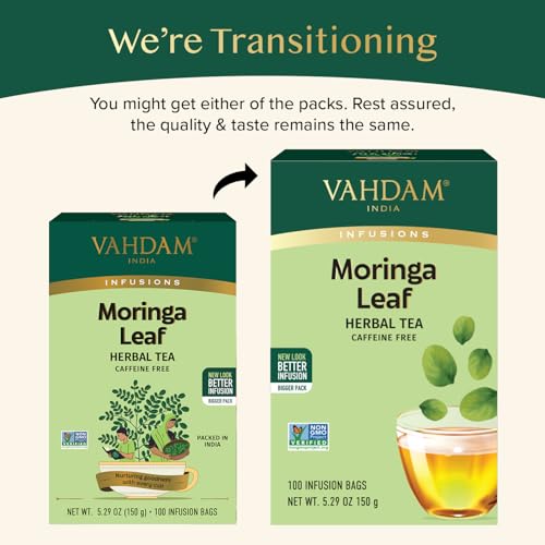 Moringa Tea 100 Tea Bags (100 Count)