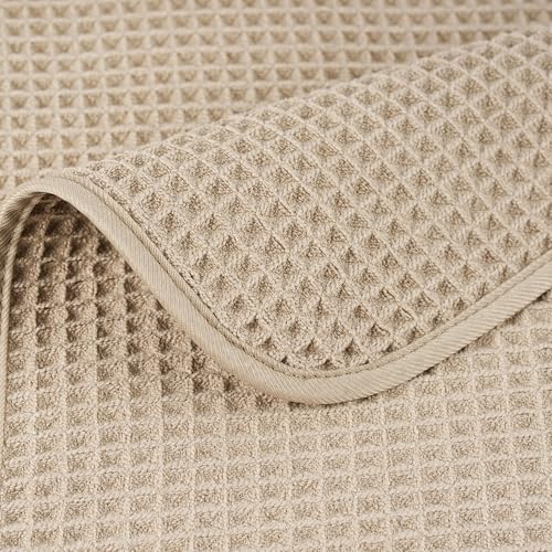 430 GSM Poly Blend Microfiber Quick Dry Waffle Bath Towel (4 Count)