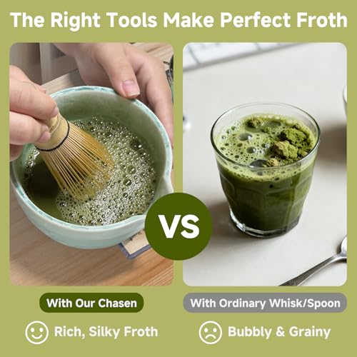 Matcha Whisk Set with Ceramic Bowl