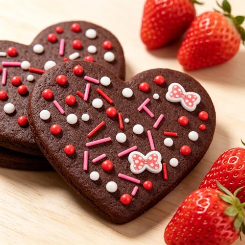 Red Bow Sprinkles 130g (4.58 Ounce)