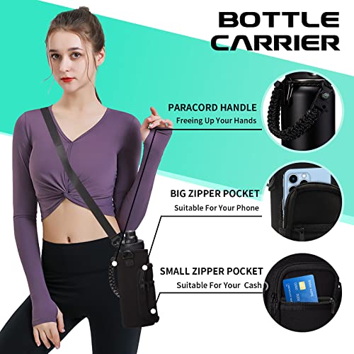 40OZ Insulated Water Bottle with Auto Spout Lids (9 Count)